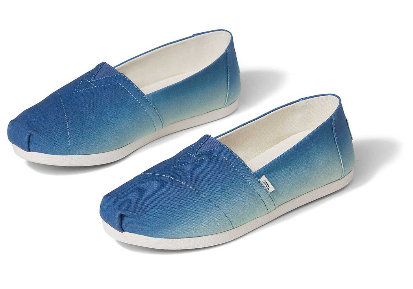 Toms Espadryle Damskie Indygo - Alpargata Gradient Płócienne - 03ENTWXYF